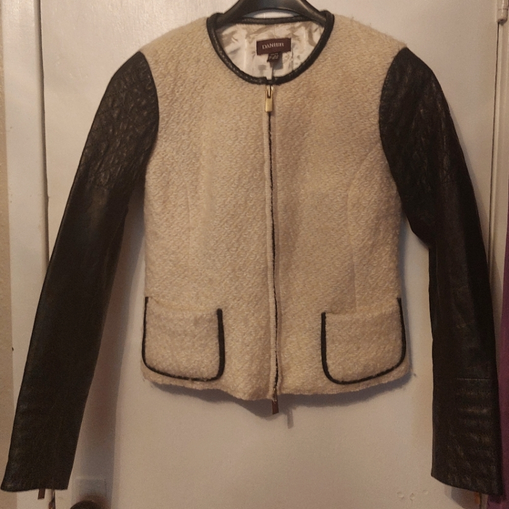 Small Wool and Leather Danier Jacket